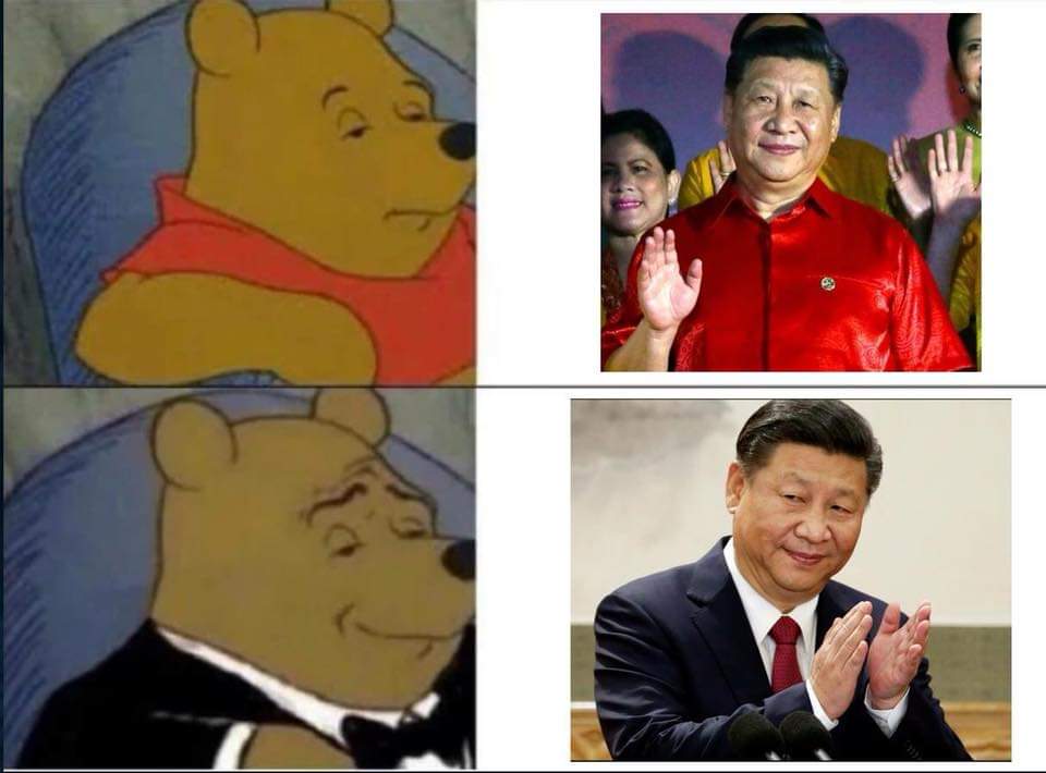 Xi Pooh Meme Blank Meme Template