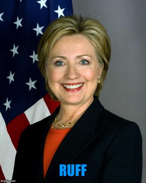 Hillary Clinton Meme | RUFF | image tagged in memes,hillary clinton | made w/ Imgflip meme maker