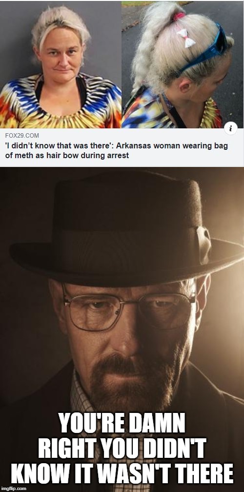 Oh, That Explains It | YOU'RE DAMN RIGHT YOU DIDN'T KNOW IT WASN'T THERE | image tagged in walter white | made w/ Imgflip meme maker