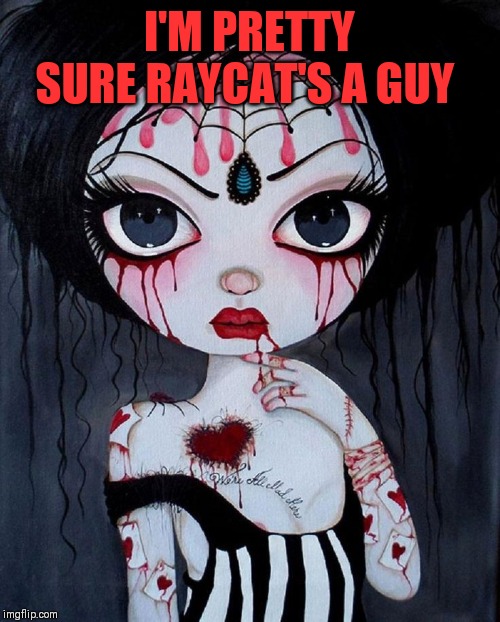 I'M PRETTY SURE RAYCAT'S A GUY | made w/ Imgflip meme maker