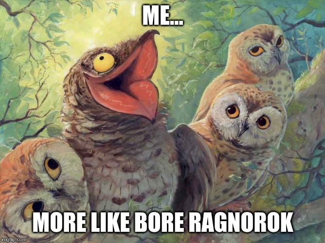 My Friend Group | ME... MORE LIKE BORE RAGNOROK | image tagged in my friend group | made w/ Imgflip meme maker