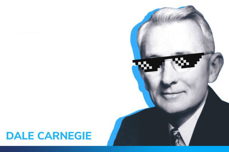 Dale Carnegie thug life Blank Meme Template