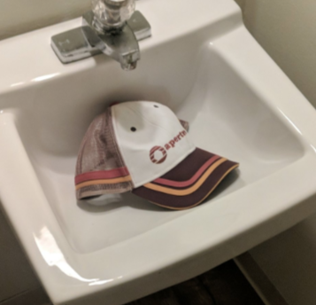 High Quality hat in the sink Blank Meme Template