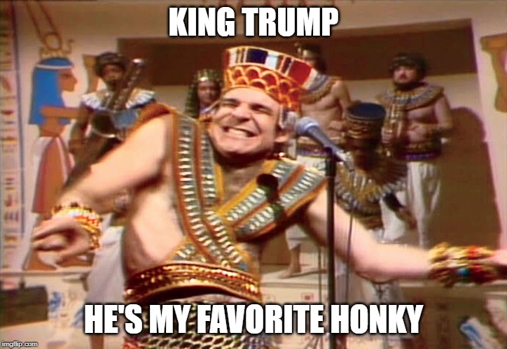 When I Die Don't Want No Fancy Funeral! |  KING TRUMP; HE'S MY FAVORITE HONKY | image tagged in trump,steve martin | made w/ Imgflip meme maker