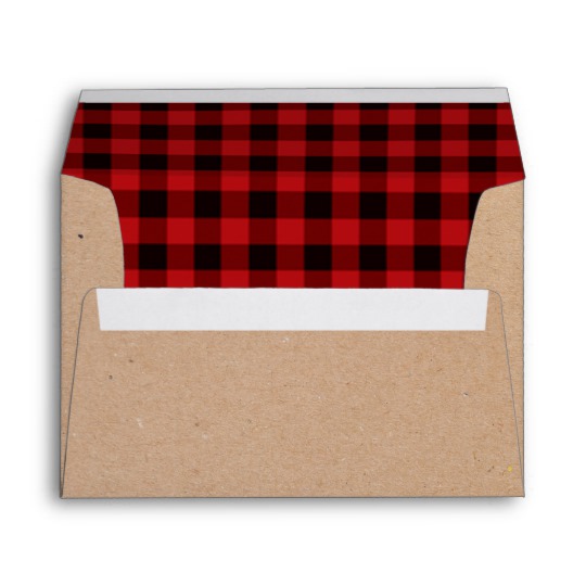 Plaid envelope Blank Meme Template