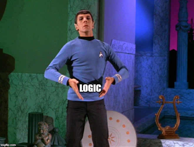 Conjuring Words Spock | LOGIC | image tagged in mr spock | made w/ Imgflip meme maker