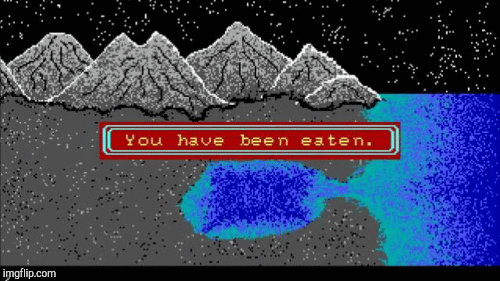 You have been eaten! | image tagged in gifs,gaming | made w/ Imgflip images-to-gif maker