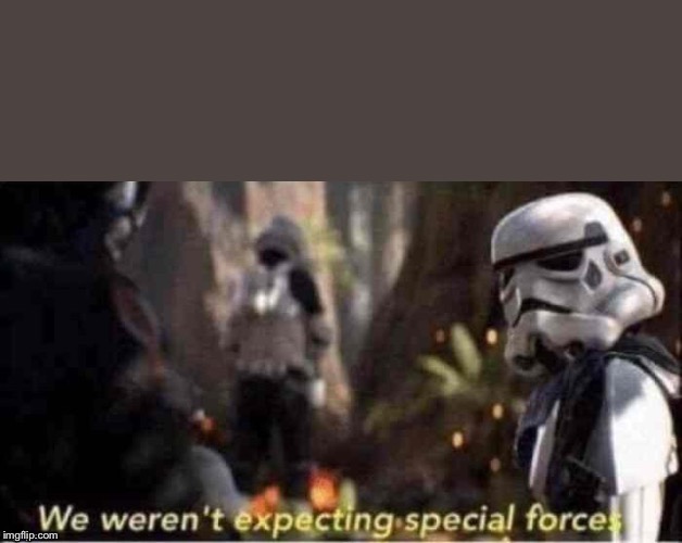 We weren’t expecting special forces | image tagged in we werent expecting special forces | made w/ Imgflip meme maker