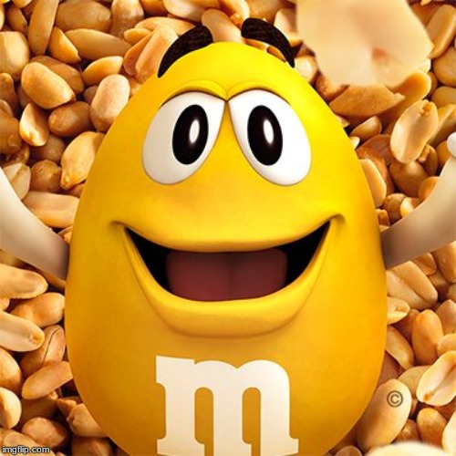 peanut M&M | image tagged in peanut mm | made w/ Imgflip meme maker