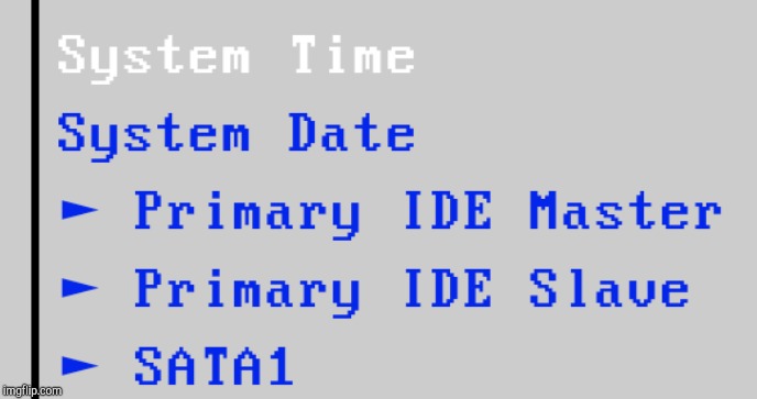 IDE BIOS | image tagged in ide bios | made w/ Imgflip meme maker