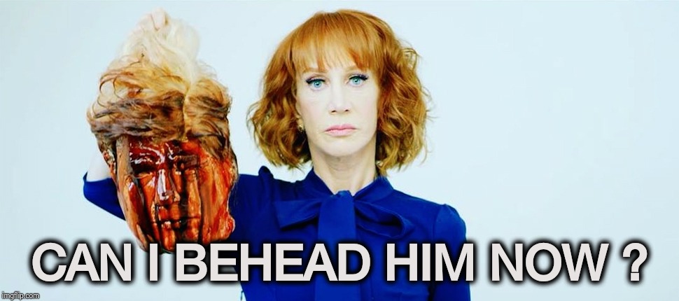 #STOPTHEHATE (President Trump not included) | CAN I BEHEAD HIM NOW ? | image tagged in trump head kathy griffin,party of hate,let the hate flow through you,y'all got any more of that,hate | made w/ Imgflip meme maker