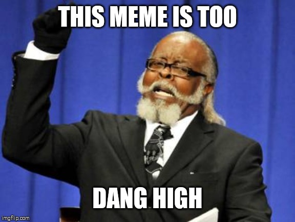 Too Damn High Meme | THIS MEME IS TOO; DANG HIGH | image tagged in memes,too damn high | made w/ Imgflip meme maker