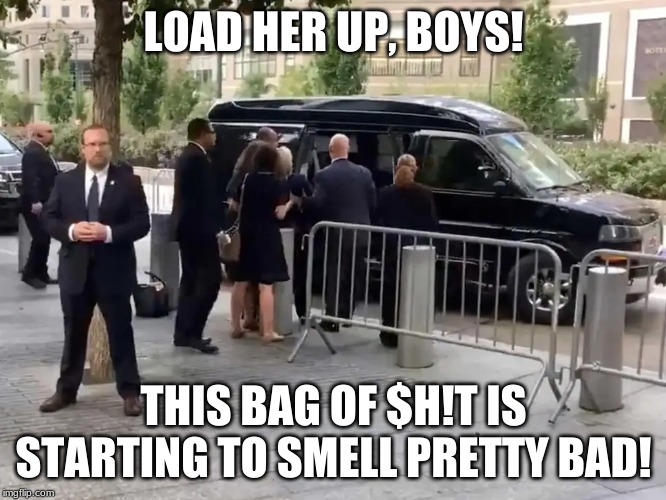 loading trash | LOAD HER UP, BOYS! THIS BAG OF $H!T IS STARTING TO SMELL PRETTY BAD! | image tagged in white trash | made w/ Imgflip meme maker