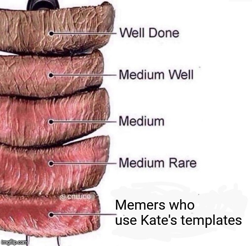 Really rare | Memers who use Kate's templates | image tagged in really rare | made w/ Imgflip meme maker