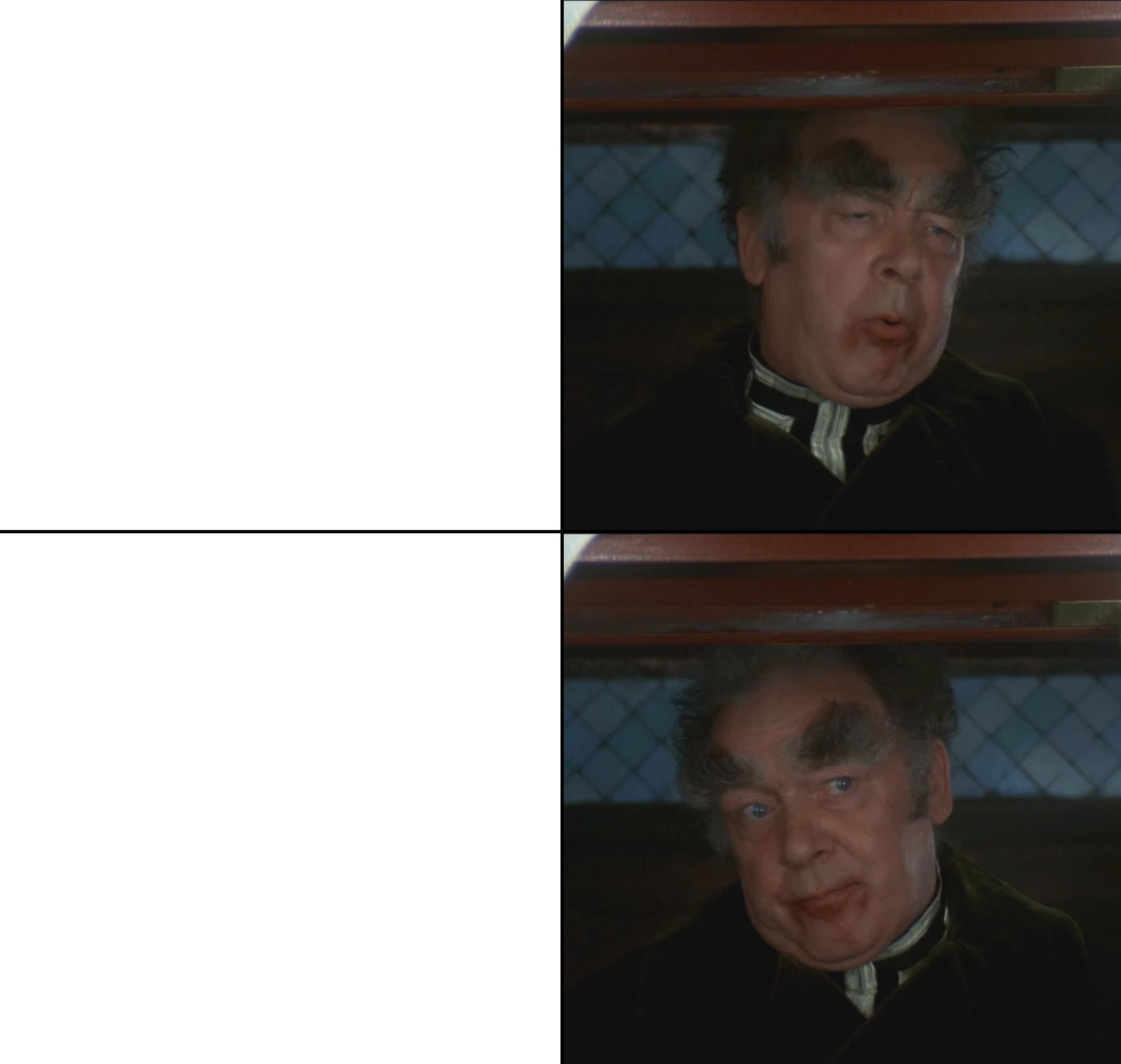 Thufir Hawat 2 panel Blank Meme Template
