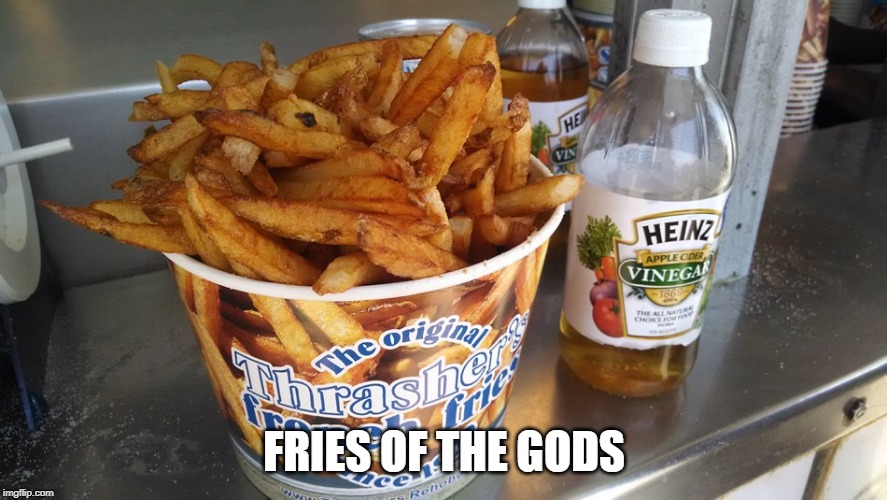If You Don't Know Thrashers, You Don't Know What You're Missing | FRIES OF THE GODS | image tagged in french fries | made w/ Imgflip meme maker