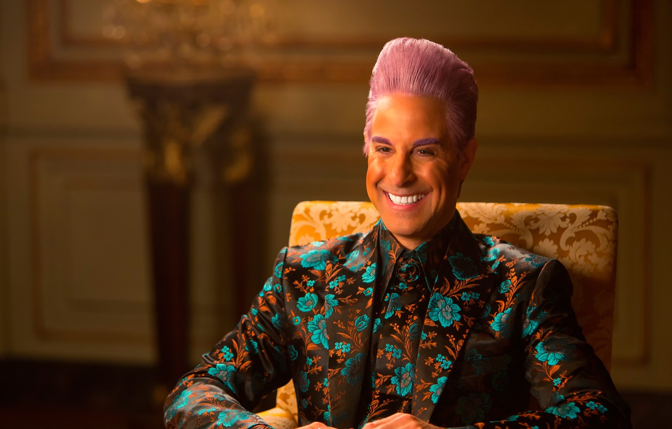 High Quality Caesar Flickerman (Stanley Tucci) Blank Meme Template