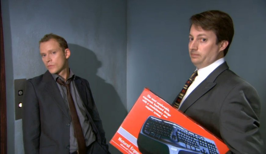 Peep Show Ergonomic Management Keyboard Blank Meme Template