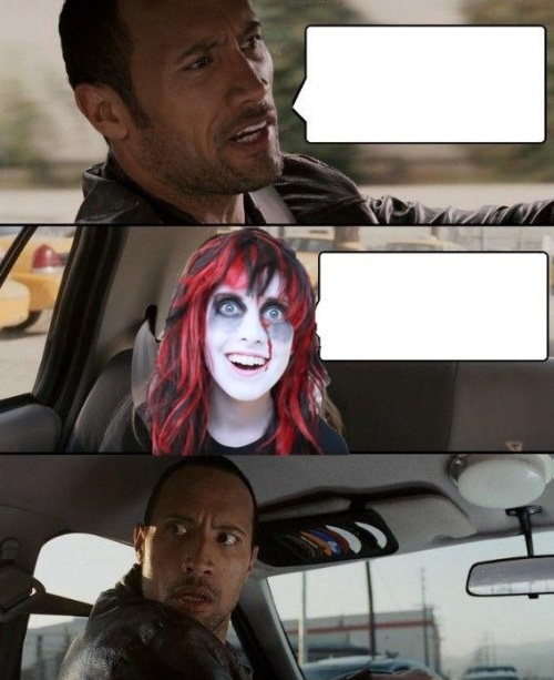 High Quality The Rock Driving Blank Meme Template