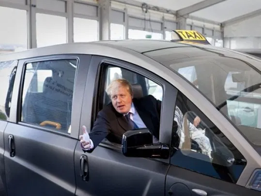 High Quality Boris Johnson taxi Blank Meme Template