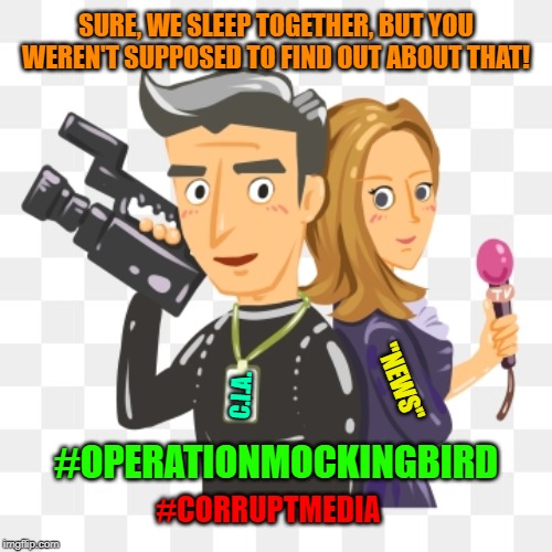 A match made in the Fatherland | SURE, WE SLEEP TOGETHER, BUT YOU WEREN'T SUPPOSED TO FIND OUT ABOUT THAT! "NEWS"; C.I.A. #OPERATIONMOCKINGBIRD; #CORRUPTMEDIA | image tagged in fascist,cnn fake news,propaganda,maga | made w/ Imgflip meme maker