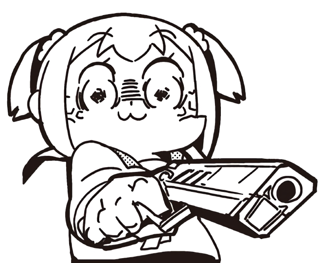 gun annoyed ugh anime meme sticker by enthusiasticmaniac