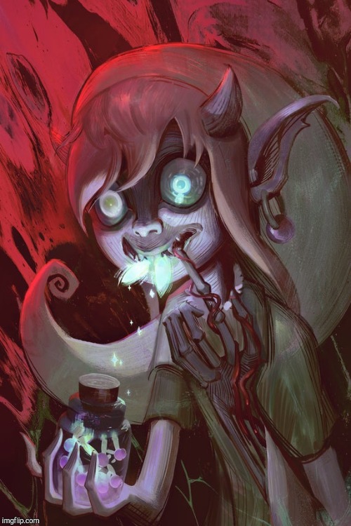 Link eats a fairy! | image tagged in link eats a fairy | made w/ Imgflip meme maker