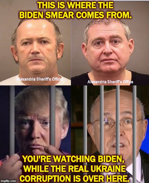 Classic misdirection - you watch one hand, while the other hand picks your pocket. | THIS IS WHERE THE BIDEN SMEAR COMES FROM. YOU'RE WATCHING BIDEN, 
WHILE THE REAL UKRAINE CORRUPTION IS OVER HERE. | image tagged in ukraine corruption - fruman parnas trump giuliani,ukraine,corruption,giuliani,trump | made w/ Imgflip meme maker