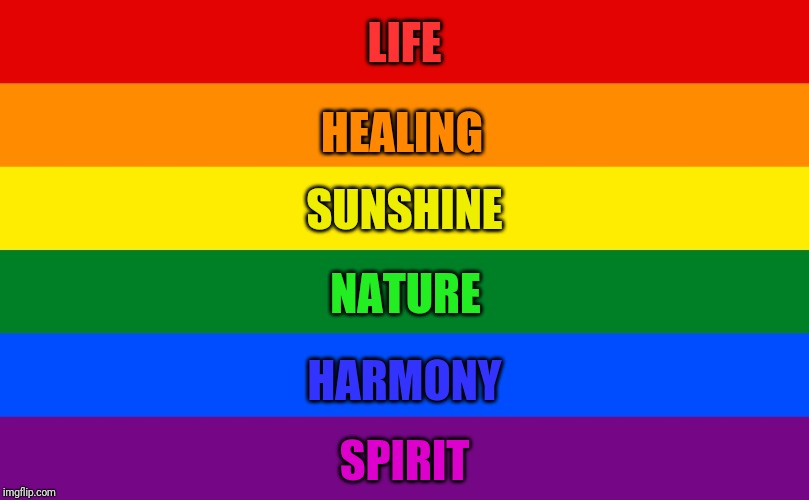 LIFE; HEALING; SUNSHINE; NATURE; HARMONY; SPIRIT | made w/ Imgflip meme maker