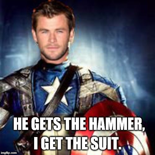 When Captain America Retires | image tagged in captain america,thor,avengers endgame,avengers | made w/ Imgflip meme maker