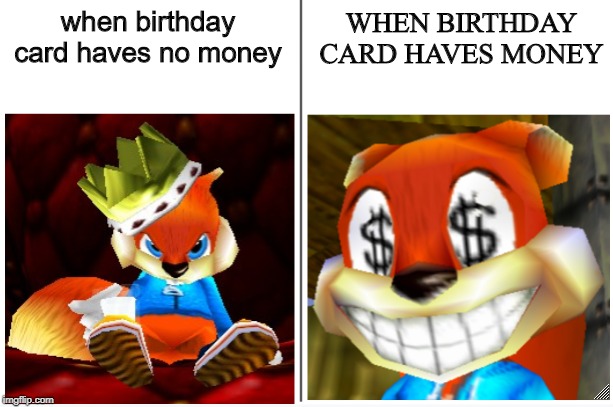 conkers bad fur day money