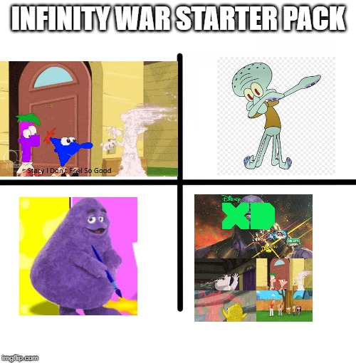 Blank Starter Pack | INFINITY WAR STARTER PACK | image tagged in memes,blank starter pack | made w/ Imgflip meme maker