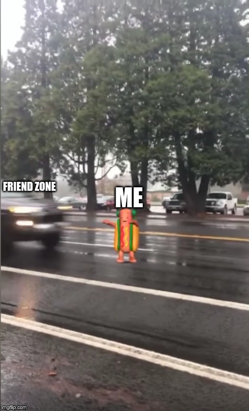 OoF | FRIEND ZONE; ME | image tagged in funny | made w/ Imgflip meme maker