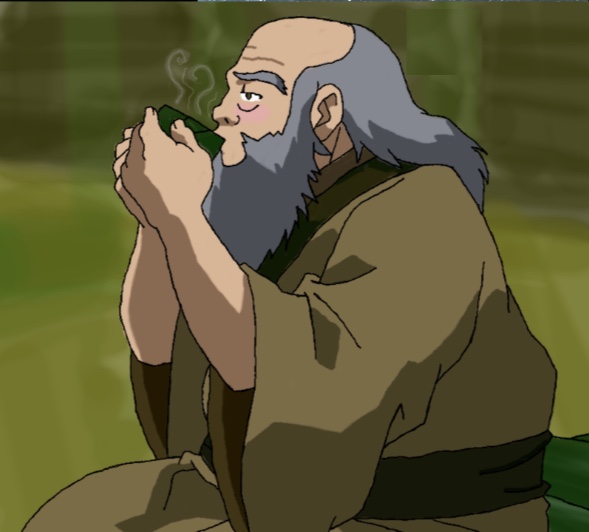 High Quality Iroh sipping tea Blank Meme Template