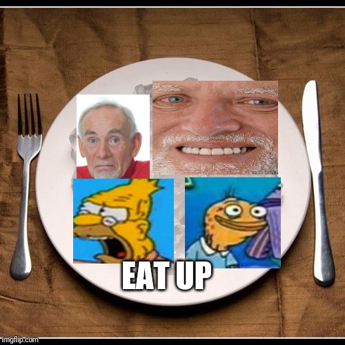 Plate of Ice Cubes | EAT UP | image tagged in plate of ice cubes | made w/ Imgflip meme maker