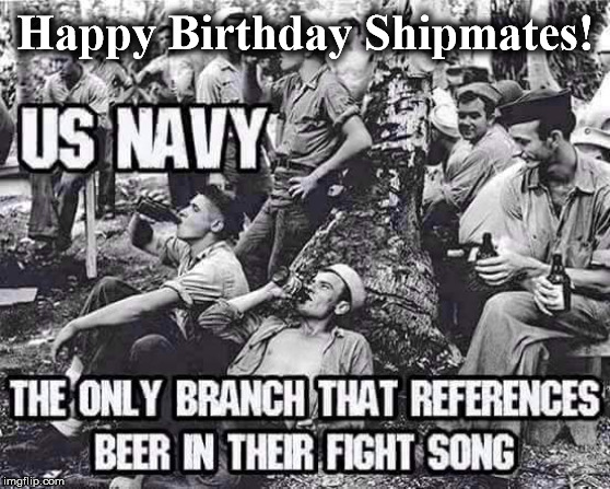 navy | Happy Birthday Shipmates! | image tagged in navy | made w/ Imgflip meme maker