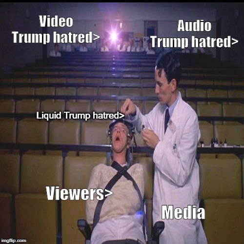 Legible version of Media Brainwashimg | Audio
Trump hatred>; Liquid Trump hatred> | image tagged in media conditioning,propaganda press | made w/ Imgflip meme maker
