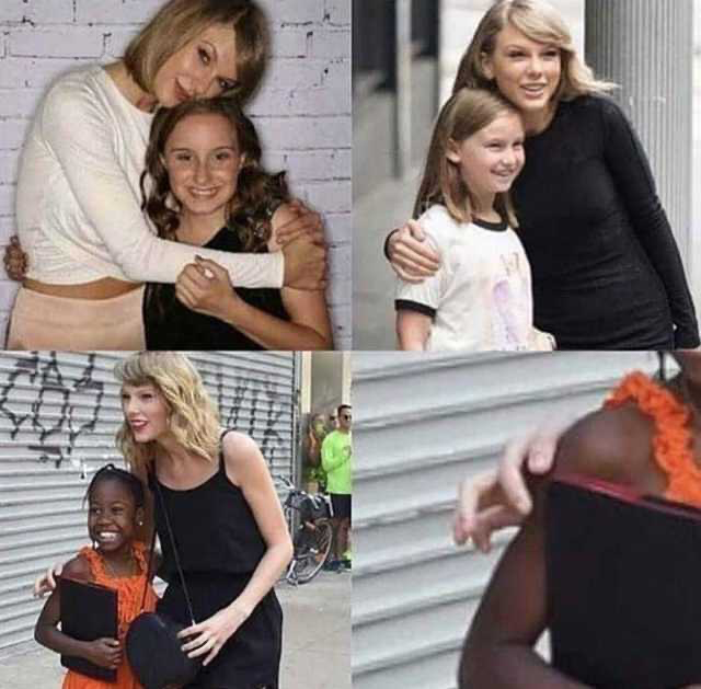 High Quality Taylor swift touching Blank Meme Template