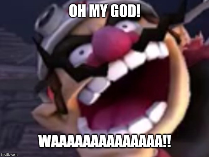 Wario | OH MY GOD! WAAAAAAAAAAAAAA!! | image tagged in wario | made w/ Imgflip meme maker