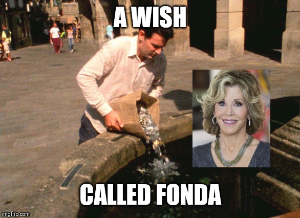 Fishing well (with apologies to Ms Fonda). | A WISH; CALLED FONDA | image tagged in wishing for finals | made w/ Imgflip meme maker