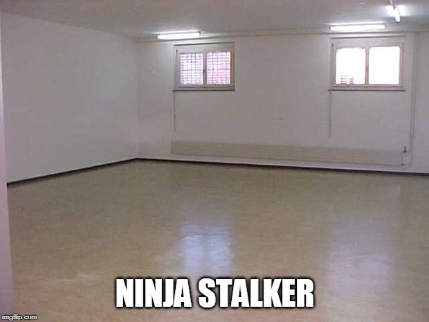 Empty Room | NINJA STALKER | image tagged in empty room | made w/ Imgflip meme maker