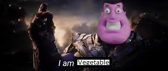 High Quality I am vegetable Blank Meme Template