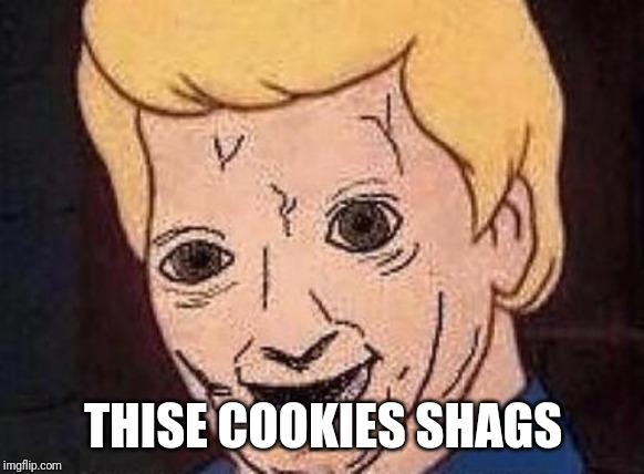 Shaggy this isnt weed fred scooby doo | THISE COOKIES SHAGS | image tagged in shaggy this isnt weed fred scooby doo | made w/ Imgflip meme maker