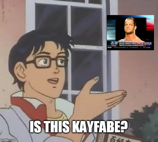 Is This A Pigeon | IS THIS KAYFABE? | image tagged in memes,is this a pigeon | made w/ Imgflip meme maker