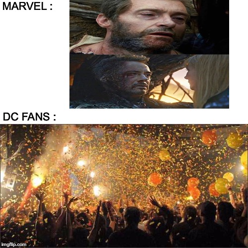 Celebration  | MARVEL :; DC FANS : | image tagged in celebration | made w/ Imgflip meme maker