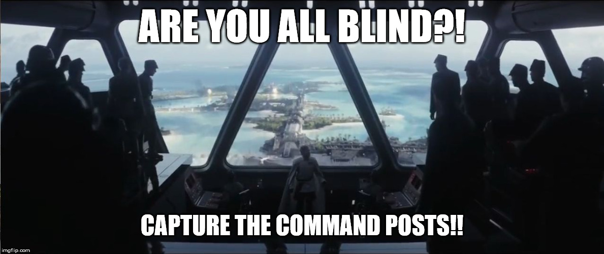 When the AI screws you over in Battlefront 2 Classic. | ARE YOU ALL BLIND?! CAPTURE THE COMMAND POSTS!! | image tagged in are we blind deploy the garrison | made w/ Imgflip meme maker