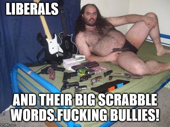 LIBERALS AND THEIR BIG SCRABBLE WORDS.F**KING BULLIES! | made w/ Imgflip meme maker