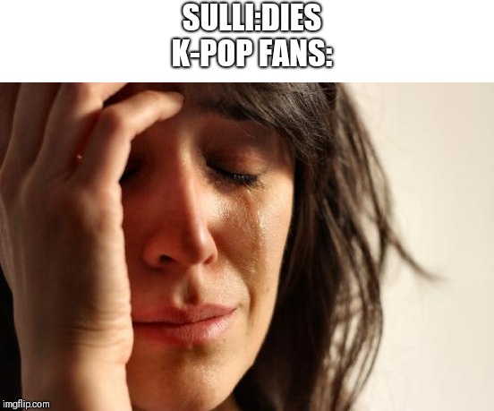 First World Problems | SULLI:DIES
K-POP FANS: | image tagged in memes,first world problems | made w/ Imgflip meme maker