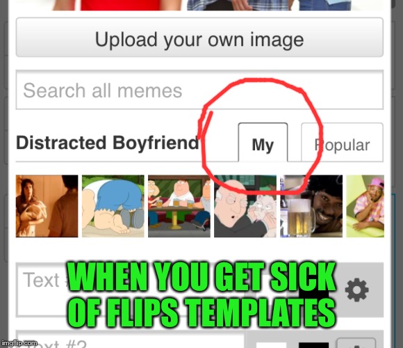 WHEN YOU GET SICK OF FLIPS TEMPLATES | made w/ Imgflip meme maker