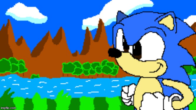 Sonic the hedgehog
I dunno, I was bored and drew stuff. | made w/ Imgflip meme maker